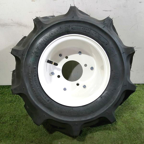 ●Pa1786 農機用タイヤ ■17×8.00-8 4PR■ 左右 ブリジストン ホイールセット 農機具部品 パーツ 左右【新品】