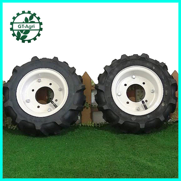 ●Pa1668【新品】OHTSU オーツ 農機用タイヤ 2本 ホイールセット ■3.50-7 2PR■ 農機具部品 パーツ 左右