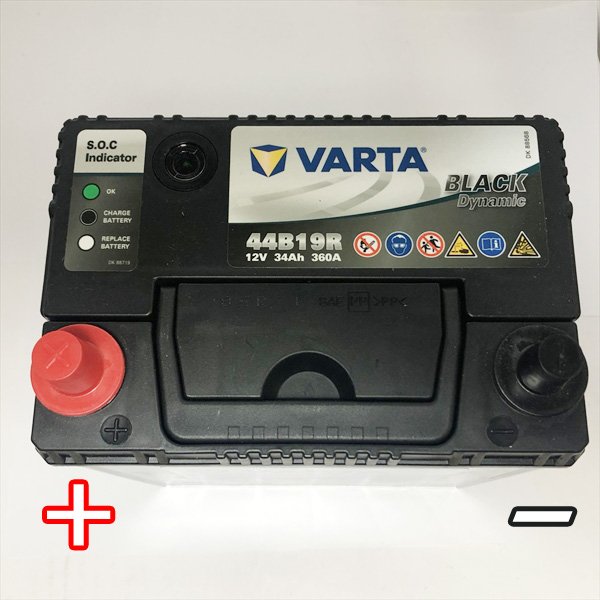 ●a1719 バルタ 44B19R ブラックダイナミック バッテリー ■メーカー3年補償付き■送料無料■ VARTA クラリオス 【新品】