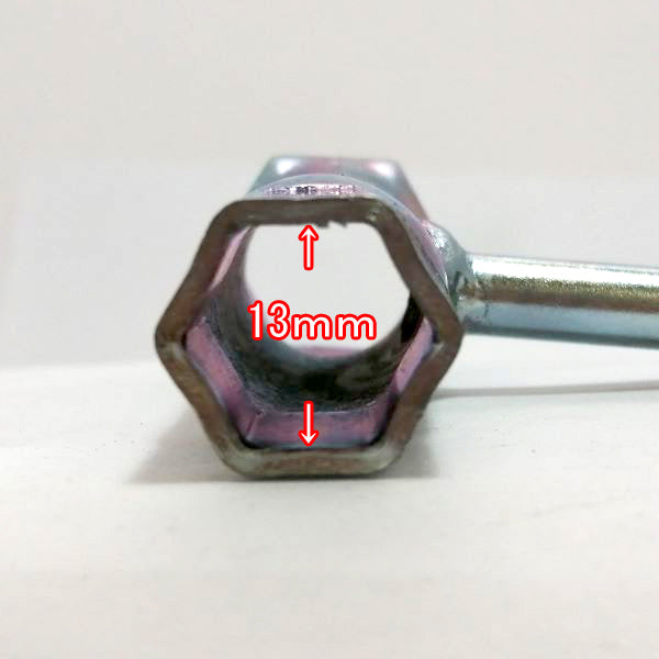 ●Bs2a1730 刈払機用コンビスパナ ■13mm・19mmボックスレンチ、プラスドライバー■4mm六角レンチ付き■ 工具 ◆定形外送料無料◆【新品