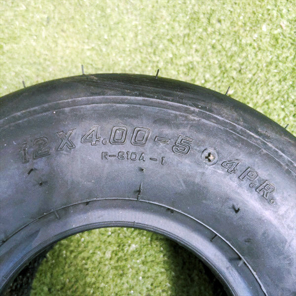 オーツ 農機タイヤ ■12×4.00-5 4PR■ 1本 【新品】インプルメント チューブレスタイプ 牧草 ジャイロレーキ OHTSU ●t12a1999