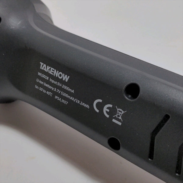 ●TAKENOW 充電式LEDエリアライト WL5018 USBケーブル付 ハンドランプ【最大1000ルーメン/180°ヘッド】【新品】作業灯 防災