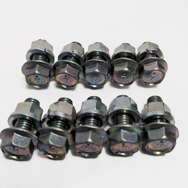 ●【10セット】<耕耘爪取付用 ボルト/ナット> M8 有効長20mm 頭12mm【新品】◆定形外送料無料◆ パーツ 部品 Es2a2123