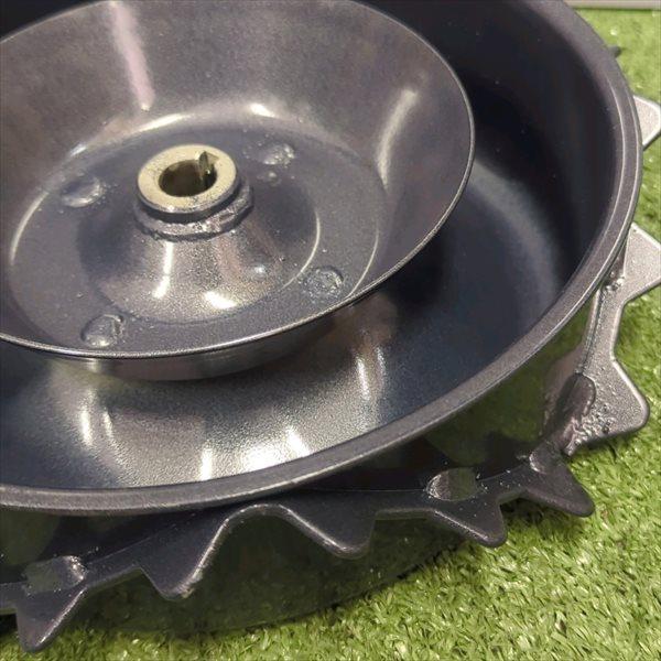 スパイク車輪 鉄製 車輪 移動輪 ■外径 230mm 【新品】 草刈機部品 パーツ 鉄車輪 鉄タイヤ ●PA3a2208