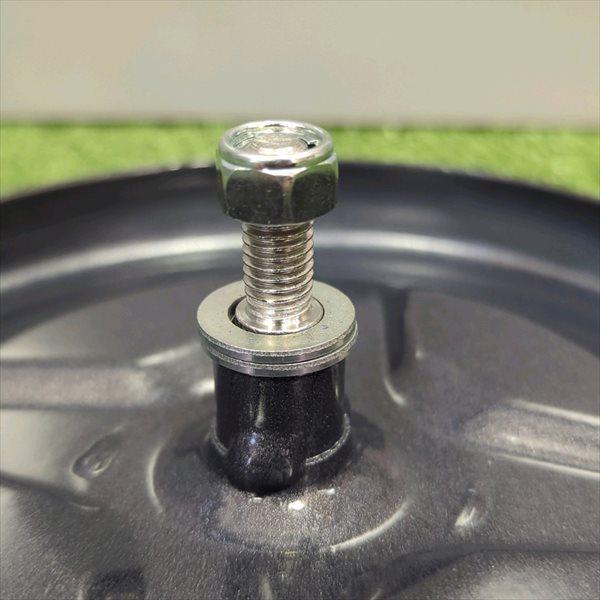 鉄車輪 移動輪 軸ボルト付き 外径160mm 【新品】 農機部品 鉄タイヤ 車輪 ●PB3a2217
