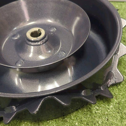 スパイク車輪 鉄製 車輪 移動輪 ■外径 230mm 【新品】 草刈機部品 パーツ 鉄車輪 鉄タイヤ ●PA3a2208