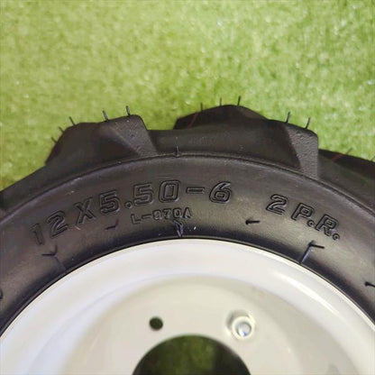 オーツ 農機用タイヤ ホイール セット ■12×5.50-6 2PR■ チューブレス【新品】 1本 農機具部品 パーツ OHTSU ●t12a2216