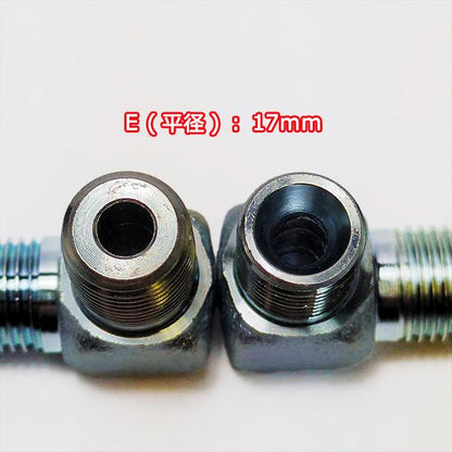 油圧用 配管継手 90°エルボ 1/4同径 R×G 鉄製 2個セット【新品】◆定形外送料無料◆運搬車 油圧ダンプ パーツ 部品 ●Es2a2257