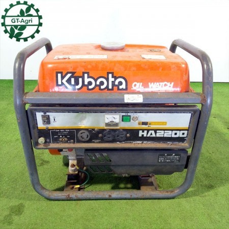 B3g191054 KUBOTA クボタ HA2200-Y 発電機 【60Hz 100V 2.2Kva】【整備品/動画あり】* |  中古農機具の買い取りと販売の専門店｜GT Agri