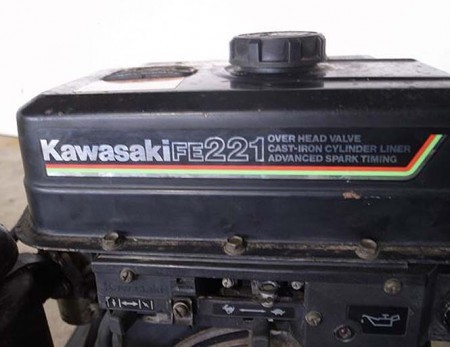 A15e3401 KAWASAKI カワサキ FE221 7馬力　発動機 動画有 整備済み