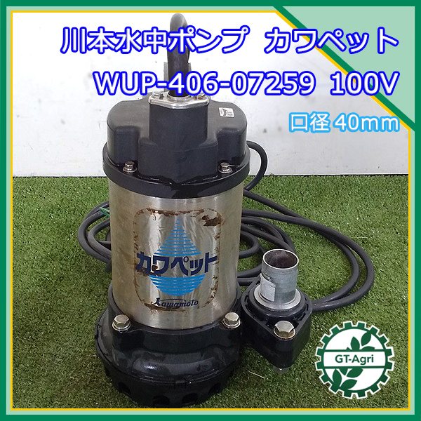 A17g212172 川本ポンプ 水中ポンプ WUP-406-0.25S カワペット □口径 ...